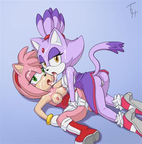 Rule 34 After Sex Amy Rose Anthro Anus Areola Ass Blazamy Blaze The