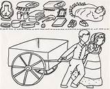 Handcart Clipart Pioneers Mormon Walk sketch template