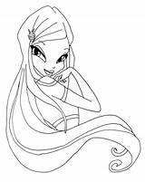 Roxy Coloring Winx Club Pages Printable Drawing Categories Only Sketch Elfkena Template sketch template