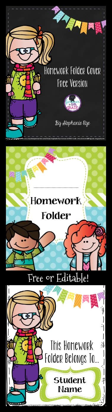 homework folder cover kindergarten homework folder homework folder