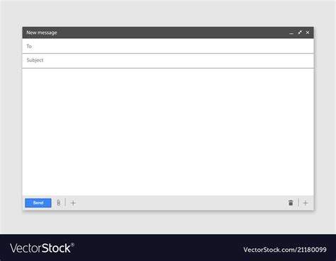 email blank page royalty  vector image vectorstock