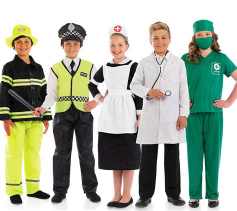 childrens occupations day fancy dress costume kids outfit job role play