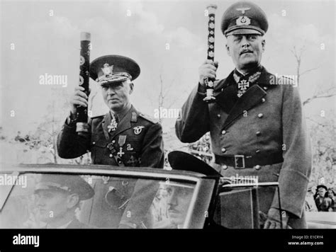 Rumänische Leader Ion Antonescu Und Generalfeldmarschall Wilhelm