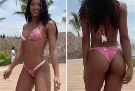 sexy babe yovanna ventura posts very flirty instagram video in bikini daily star