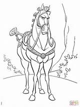 Coloring Pages Rider Flynn Maximus Tangled Disney Rapunzel Looking Horse Sheets Princess Printable Color Kids Colouring Books Book Colors Getcolorings sketch template