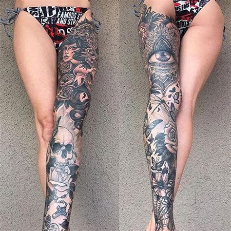 hot thigh tattoos  girls  thigh tattoos  women cute leg