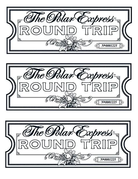 polar express ticket printable printable word searches