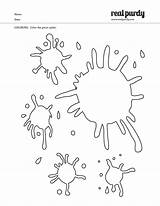 Coloring Paint Splatter Splats Splat Splatoon Pages Party Outline Colouring Printable Kids Cameo Silhouette Purdy Real Stencil Print 776px 9kb sketch template