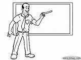Teacher Coloring Pages Teachers Male Kids Getcoloringpages Printable sketch template
