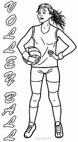 Volleyball Coloring Pages Printable Kids Cool2bkids Print Colouring Sports Sheets Drawing sketch template