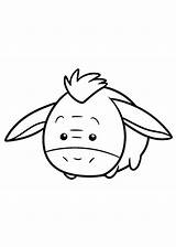 Tsum Coloring Pages Eeyore Pooh sketch template