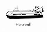 Hovercraft sketch template