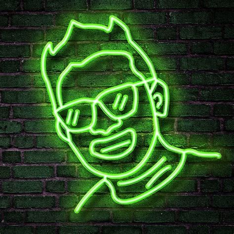photoshop expert  instagram realistic neon   profile picture