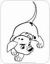Coloring Puppy Dalmatians Pages Dalmatian Disneyclips Cautious sketch template