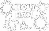 Holi Coloring Pages Festival Colouring Vaisakhi Happy Baisakhi Kids Drawing Printable Greeting Blank Print India Exciting Symbols Culture Unique Its sketch template