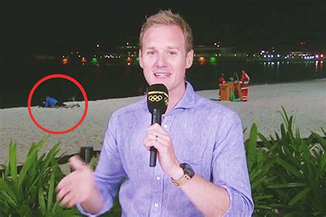 bbc live sex olympics dan walker interrupted by couple having sex on rio beach behind him