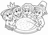 Coloring Kids Turkey Big Pages Printable Thanksgiving sketch template