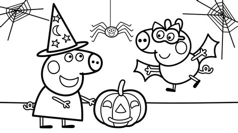 peppa pigs  halloween party official coloring book youtube