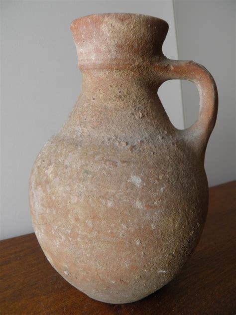 oud romeins terracotta kruik met een handvat catawiki