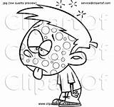 Sick Contagious Boy Cartoon Clipart Illustration Toonaday Royalty Lineart Vector Clip Outline 2021 sketch template