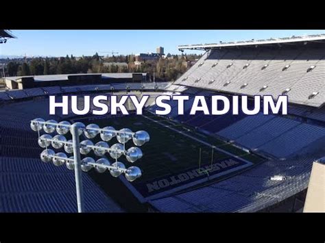 husky stadium drone video  youtube