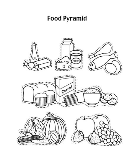 coloring page italian food  crafter files