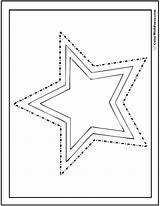 Coloring Stars Star Pages Nested Printable Pdf sketch template