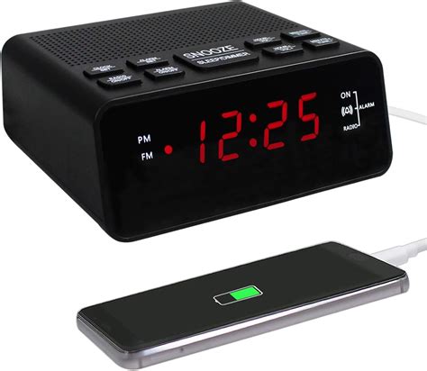 amazoncom alarm clock fm digital alarm clock radio  bedrooms