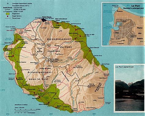 cartes de lile de la reunion