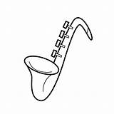 Saxofoon Muziekinstrumenten Ausmalbilder Musikinstrument Instrumenten Muziek Q4 sketch template