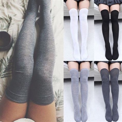 women socks stockings warm thigh high over the knee socks long cotton stockings medias sexy