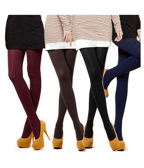 fashion women thick 120d stockings pantyhose tights opaque long footed