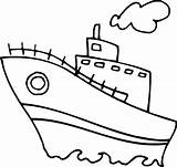 Boat Coloring Pages Kids Clipart Water Colouring Cliparts Ship Children Transportation Color Favorites Add Library Printable Getcolorings Popular Means sketch template