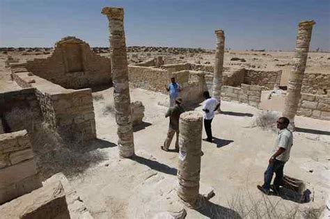 ancient city rises amid egypt resorts
