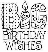 Birthday Stamps Happy Coloring Digital Wishes Pages Cards Digi Printable Print Big Color Card Choose Board H1 Adults Off sketch template