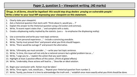 aqa language paper  question  answers https www titussaltschool