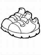 Coloring Shoes Color Pages Kids Easy Shoe Converse sketch template