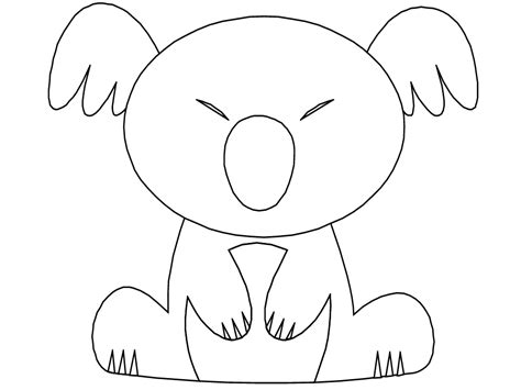 cartoon koala coloring page   quality file