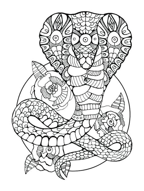 snake colouring  pages printable