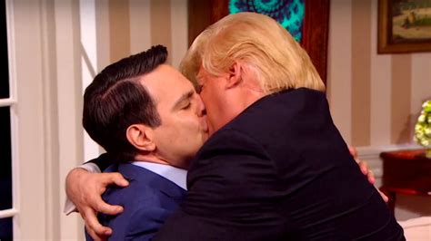 mario cantones scaramucci kisses president trump goodbye