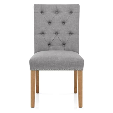 barrington oak dining chair grey fabric atlantic shopping