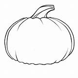 Pumpkin Coloring Plain Pages sketch template