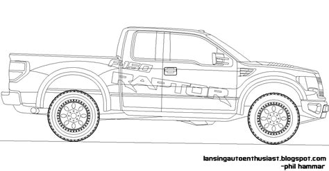 coloring pages  ford trucks