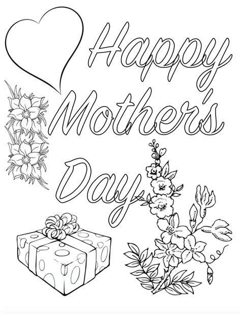 printable mothers day coloring pages   designs