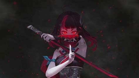 ninja girl warrior  wallpaper wallpaperwaifu