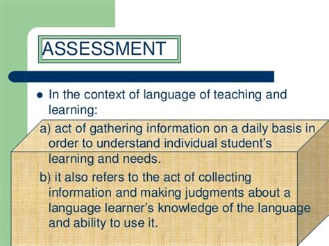 definition  assessment