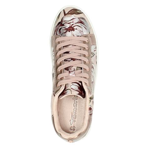 tamaris lage sneakers voor dames roze shoemixxnl