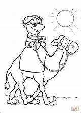Coloring Pages Camel Baby Riding Printable Crafts Drawing sketch template