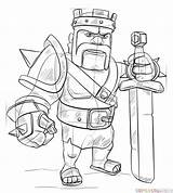 Barbarian Clash Clans King Draw Royale Drawing Drawings Coloring Clan Coc Board Sketchite Easy Sketch Credit Larger Choose sketch template