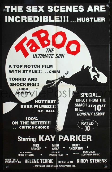 taboo 1sh 80 kay parker mike ranger the ultimate sin rated xxx